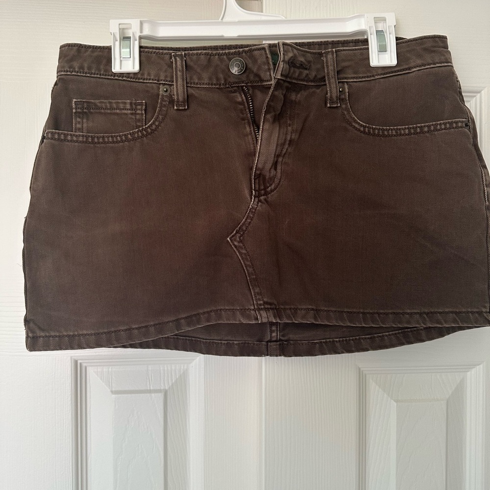 Wild Fable Chocolate Denim Skirt
